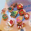 Christmas Decorations Xmas Gifts Accessories Year Jewelry Drop Ornaments Enamel Pendants Alloy Charm For DIY Bracelet Necklace