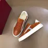 Feragamo Leather brodered Quality Mens Fashion Fashion Sneakers Daily Casual Shoes 2023New Pattern MJH MXK9000001 HIGH 1HPS