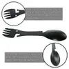 Apribottiglie multiuso in acciaio inox cucchiaio posate multiuso utensile forchetta stoviglie campo Posate da picnic Spork portatile RRA736