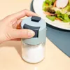 F￶rvaringsflaskor Salt Shaker Push Type Dispenser Tank Sugar Bottle Spice Pepper Jar Can