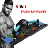 2020 new 9 in 1 Push Up Rack Board Men Women Fitness Exercise Push-up Stands Body Building Training System Home Gym Fitness Equipm310E