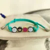 Designer Bangles için Erkek ve Kadınlar Moda El Dokunmuş El İpi Zodyak Kırmızı Halat Ayarlanabilir Çift Bileklik Sevgililer Günü Hediyesi Kutu ile