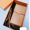 럭셔리 브랜드 디자이너 어깨 가방 크로스 바디 휴대폰 새로운 토드 패션 텍스처 금속 버클 다기능 지갑 선물 상자 포장 공장 직접 판매