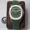 4 Colour Watches For Men 40mm Watch Automatic Cal 324 SC Green Gray Blue Dial 5167 Eta Rubber Strap ZF Factory Men's Wristwat217U