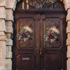 Noel Dekorasyonları Ahşap At Çelenk Terbiyesi Dekorasyon Yıl Çelenk Açık Kapı Ahşap Asma Z0L2