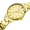 2020 LONGBO Amanti degli orologi al quarzo Orologi Donna Uomo Coppia Orologi analogici Orologi da polso in pelle Orologi casual di moda Oro 1 pz 802225F