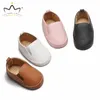 First Walkers 2022 Baby Shoes Solid Color Soft PU Born Anti-slip Toddler Boy Girl Spring Summer Casual