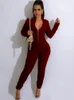 2024 Designer Bubble Jumpsuits Dames Casual Solid One-pieces Rompertjes Sexy Overalls Bodycon Dames Jumpsuit Broek Groothandel herfst winterkleding 8843