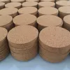 blank Cork Wood Coasters Square Round Form 95953mm Absorberande värmebeständig kopp Mat Cork Coasters Wood Coaster Isolate Heat Cup Mats