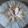 Stage Wear Tutu Ballet Robe professionnelle Fille Performance Costume Blanc Femme Dormir Swan Lake