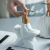 Bath Accessory Set Nordic Ceramic Emulsion Empty Bottle Soap Dispenser Bathroom Liquid Dish El Club Hand Sanitizer Shower Gel Shampoo