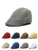 Casquette plate pour hommes pour femmes lierre coton coupe douce gavroche été conduite chapeau hiver printemps automne béret noir irlandais casquette de chasse