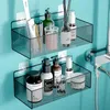 Juego de accesorios para baño, estante para inodoro, almacenamiento sin perforaciones, cepillo de dientes, limpiador Facial de pared, colgante cosmético