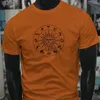 Polo da uomo SEGNO SOLARE ZODIACALE OROSCOPO ASTROLOGIA T-shirt arancione da uomo