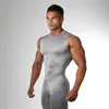 Débardeurs pour hommes Gym sans manches entraînement Muscle Tee Fitness musculation t-shirts séchage rapide pantalon pour homme goutte