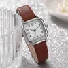 Wristwatches for Womens Promotion Gifts Couple Fashion Watches Casual Wristwatch Fashion Business Clock Square Dial Leather Strap Montres