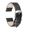 Watch Bands 14mm 16 mm 18 mm 20mm 20 mm 22 mm echte Lederbandriemen f￼r Frauen M￤nner einfache D￼nng￼rtel -Watchb￤nder Accessoires