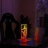 Table Lamps RGB Desktop Decorative Atmosphere Lamp Voice Control Building Colorful Night Lights Cuboid For Bedroom Living Room