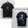 2022 Camiseta de diseñador de camiseta para hombres Camuflaje Glow Women Clothing Camiseta gráfica Camiseta de gran tamaño Graffiti High Street Estampado Reflectable Camas A5