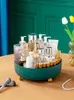 Storage Boxes Living Room Household Fruit Tray Desktop Skin Care Product Box Light Luxury Rotatable Round Cosmetic