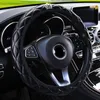 Steering Wheel Covers Non-Slip Soft PU Leather Cover Without Inner Ring Wrap Fit For 37-38CM/14.5" -15" Universal Hand Grip Protector