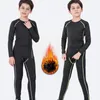Running Sets Children's Sports Suit 1 of Sportswear Jogging Vêtements Football Compression Souswear Children Training Thermal Z4A0