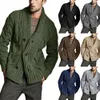 EBAIHUI Männer Frühling Herbst Pullover Strickjacke Jacke 2023 Neue Langarm Twist Gestrickte Mantel Trendy Männlich Gentleman Kleidung