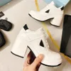 Tasarımcı Sıradan Ayakkabı Downtown Yüksek topuklu deri spor ayakkabılar lüks prads eğitim ayakkabı moda spor ayakkabı platformu dantel yukarı basılı plaka biçimi dfgxcv