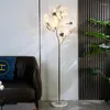 Floor Lamps Tripod Light Tall Lamp Antique Feather Wrought Iron Bedroom Lights