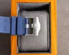 Mens Watch Face Big Date 42mm svart urtavla med armband roterbar rygg armbandsur automatisk mekanisk designer klockor stål 3069761