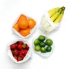 Storage Bags Grocery Bag 5Pcs Foldable Breathable Reusable Food Drawstring Produce For Shopping