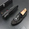 Mode Neue männer Luxus Designer Schwarz Strass Schuhe Kausalen Wohnungen Mokassins Männlichen Dicken Boden Rock Hip Hop Kristall Turnschuhe da014