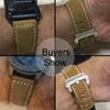 Bandas de reloj Correa vintage Matte Leather Watchband Mujeres 18 mm 20 mm 22 mm Corres de 24 mm Accesorios de banda militar famosa