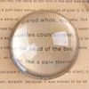 Decorative Figurines 4/5/6cm Crystal Hemisphere Glass Half Ball Paperweight Quartz Sphere Magnifiers Semi Home Decoration Ornaments