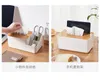 Storage Bottles Desktop Tissue Paper Box Home Living Room Dining Napkin Tube Coffee Table Remote Control