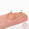 Boucles D'oreilles Aide 6mm / 8mm CZ Cristal Piercing Oreille Tragus Cartilage Bijoux 925 Argent Nez Hoop Anneau 2022 Corps En Gros Brincos