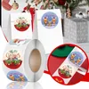 Embrulho de presente 1/1,5 polegada Feliz Natal adesivos Tree Elk Candy Bag Seter Presentes Caixas Caixas de Caixas Decorações Ano