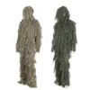 Jaktuppsättningar 3D Universal Camouflage Suits Woodland Clothes Justerbar storlek Ghillie Suit for Army Outdoor Sniper Set Kits1238Z