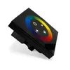 LED-styrenhet DC12V-24V CCT Enkel färg/RGB/RGBW Väggmonterad pekglaspanel Dimmer Switch för LED RGB-remsslampan