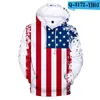 Men's Hoodies USA Men Sweatshirt JULY FOURTH Hooded United States America Independence Day Hoody Mens National Flag Cothing