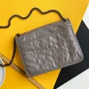 أكياس Crossbody أكياس مصممة فاخرة حقائب حقيبة العجل خمر سلسلة جلدية جلدية الكتف القابض حقيبة رفرف حقيبة Crossbody Logo Totes Handshing Handbag Totes