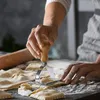 Pişirme Aletleri Mutfak Çerez Kesici Ravioli Makarna çinko alaşım kalıp üreticisi çelik yuvarlak pizza kurabiyeleri kare tekerlek kesiciler kesme aracı w7a4