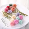 Bunch DIY Artificial Flower Bouquet Silk Dandelion Ball Fake Flowers Wreaths Home Wedding Decoration Valentines Day Gift Stock