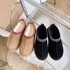 Tazz Ankle Fur Boots 디자이너 호주 플랫폼 플랫폼 부츠 여자 실내 호주 슬리퍼 두꺼운 바닥 진짜 가죽 따뜻한 푹신한 부티
