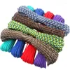 Gadżety na zewnątrz hurtowe 100 m Paracord 550 Paracorde Cord Smycz Lanyard Mil Spec typ III 7 Strand Camping Camping Sprzęt przetrwania