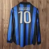 Ретро футбольные майки 2009 года MIITO SNEIJDER ZANETTI Milan Eto'o Football Djorkaeff Baggio ADRIANO MILAN Inter BATISTUTA С длинным рукавом 09 10 11 98 99 2010 2011 1998 1999 90