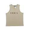 Mens Designer Vest T Shirt Casual Short Sleeve Sleeveless Fashion Hip Hop Men Vests Women T Shirts Six colors Size S-XL