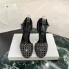 Супер высокий сандаловый дизайнер роскошный дизайнер Slim Fitting High Hell Thane Satin Women Sandal