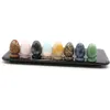 Party Favor EggShape Cristaux Pierres Précieuses Chakra Pierre Guérison Cristal Équilibrage pour Collectionneurs Guérisseurs Reiki et Praticien de Yoga