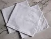 24pcslot Cotton Satin Handkerchief White Color Table Handkerchief Super Soft Pocket Towboats Squares 34cm